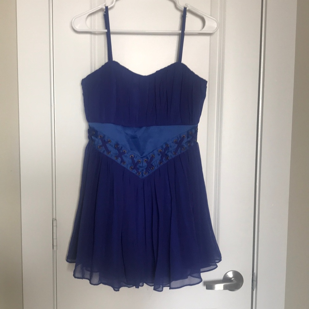 Dress Skirt night dress magic dark blue with satin S